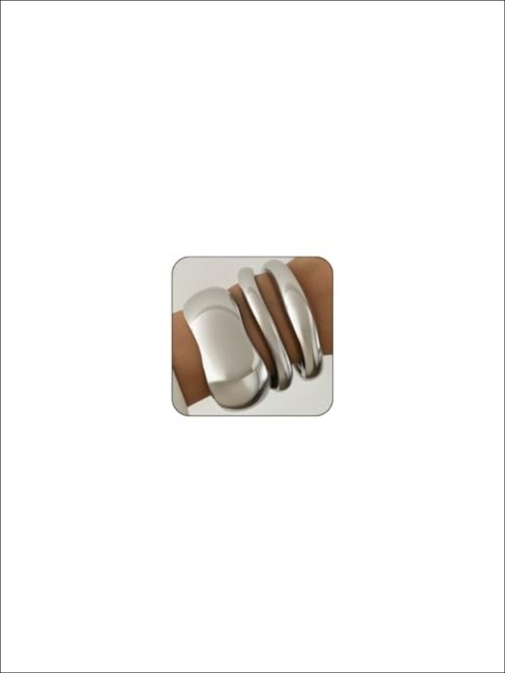 Chunky Gold Plated Hinged Stackable Bangle Bracelet Set 3pc